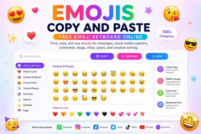 Emojis Copy and Paste