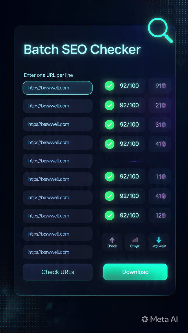 Batch SEO Checker