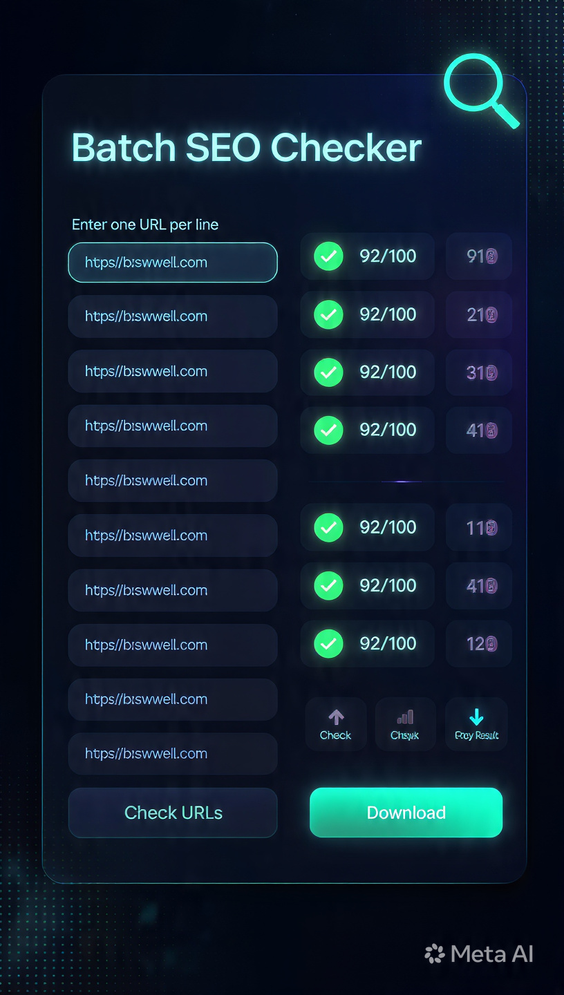 Batch SEO Checker
