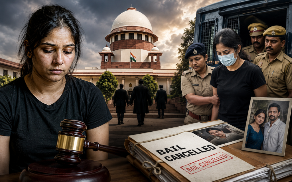 Supreme Court Cancels Sonam Raghuvanshi's Bail in Raja Raghuvanshi Murder Case