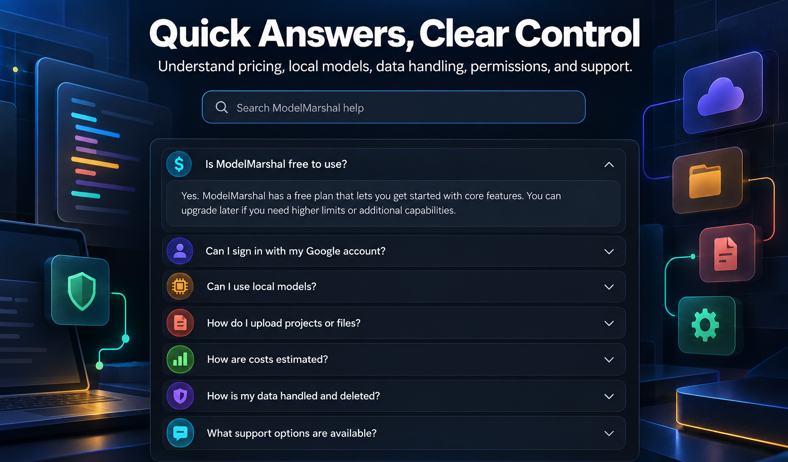 ModelMarshal Frequently Asked Questions
